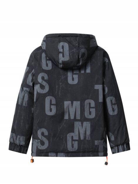 Geaca fas pentru iarna culoare neagra