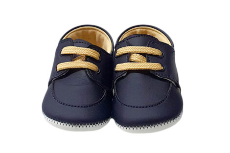 Botosei botez bleumarin cu siret crem pentru baieti