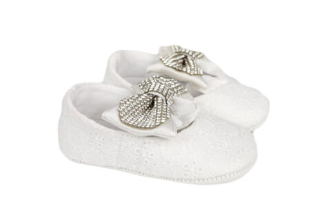 Botosei pentru bebelusi, culoare alba