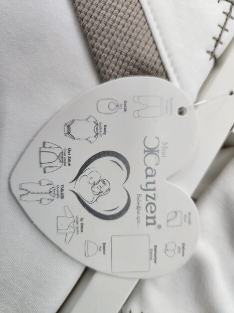 Set zece piese albe, pentru nou nascuti din bumbac