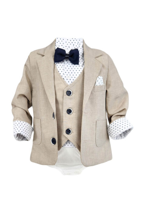 Costum botez Little Player culoare bleumarin