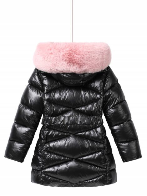 Geaca Fashion Girl din fas, culoare neagra