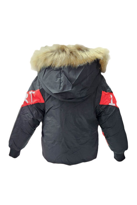 Geaca Hunter, culoare neagra cu capse