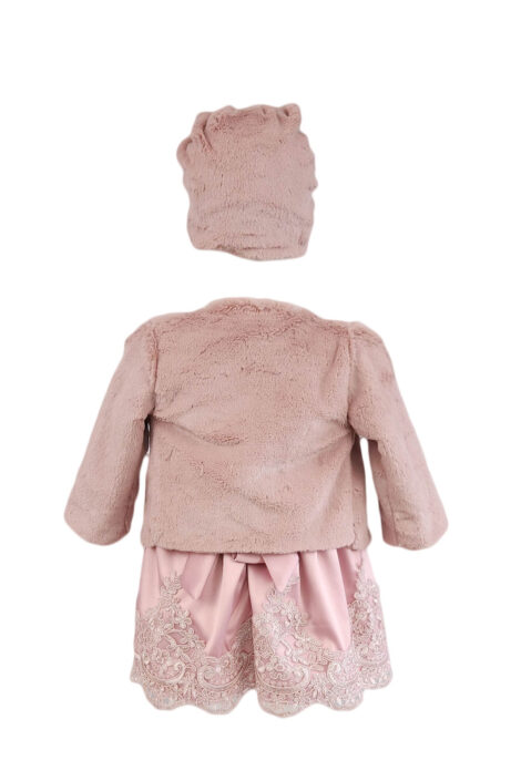 Rochita pentru fetite cu bolerou, culoare roz