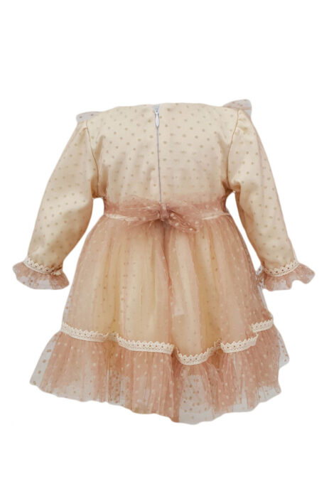 Rochie botez culoare crem