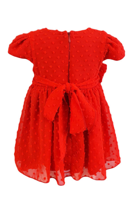 Rochie rosie cu bentita