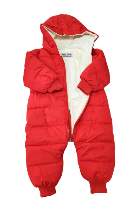 Salopeta fete, model Lebada, culoare rosie