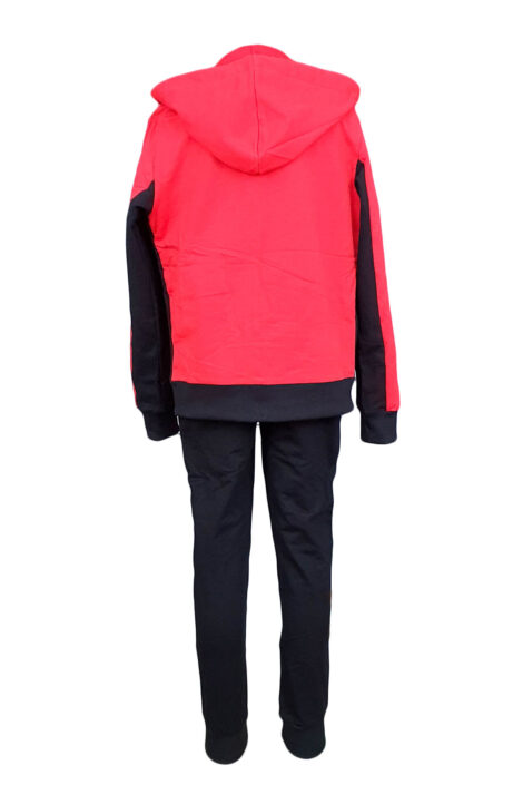 Compleu fete, trei piese, culoare roz-bleumarin