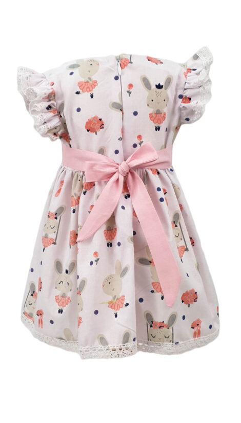 Rochie botez multicolora din bumbac