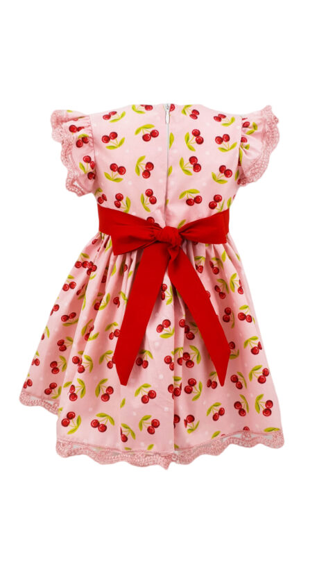 Rochita botez din bumbac, culoare roz