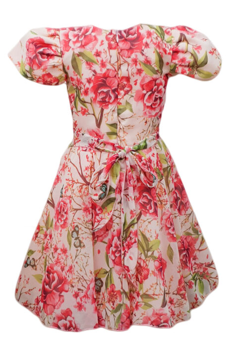 Rochie casual-eleganta multicolora pentru fetite