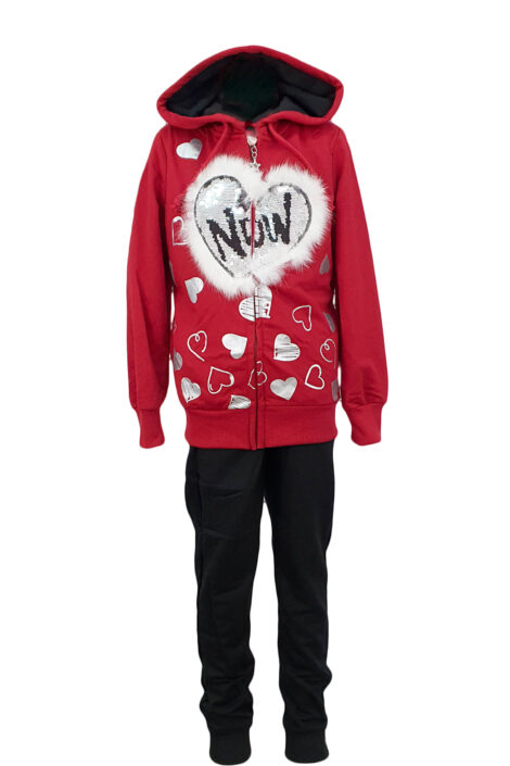 Trening fete, 3 piese rosu-negru