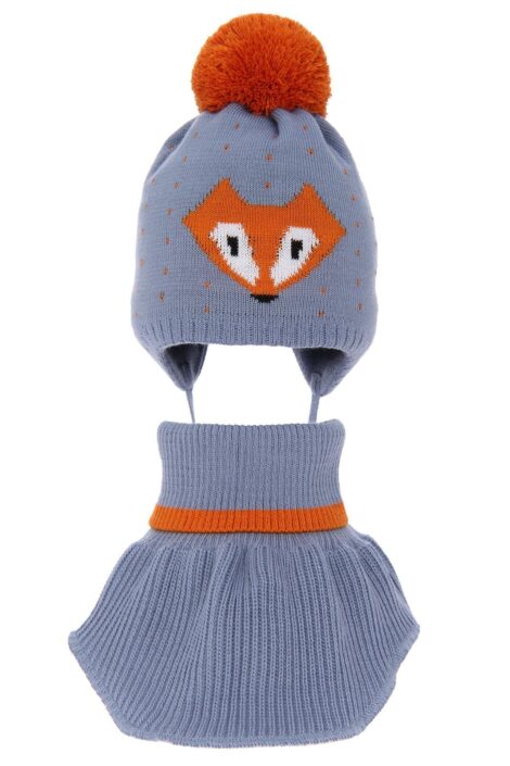 set-caciula-fular-baieti