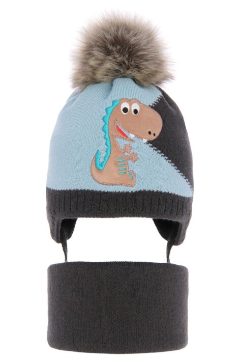 set-caciula-fular-bebe