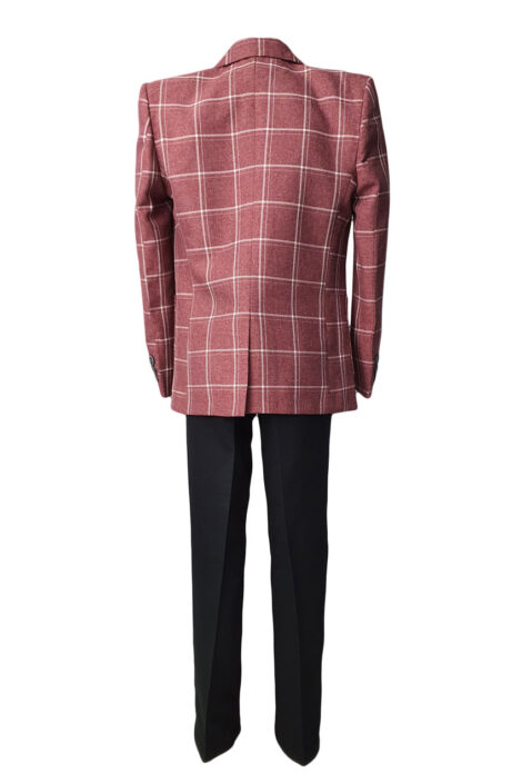 Costum elegant baieti 4 piese culoare roz