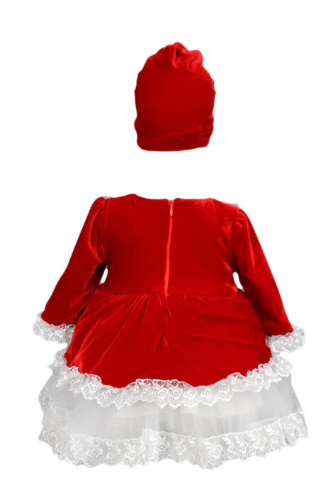 Rochie botez, model Ducesa, culoare rosie