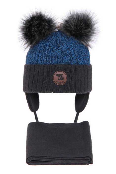 set-caciula-fular-baieti-iarna