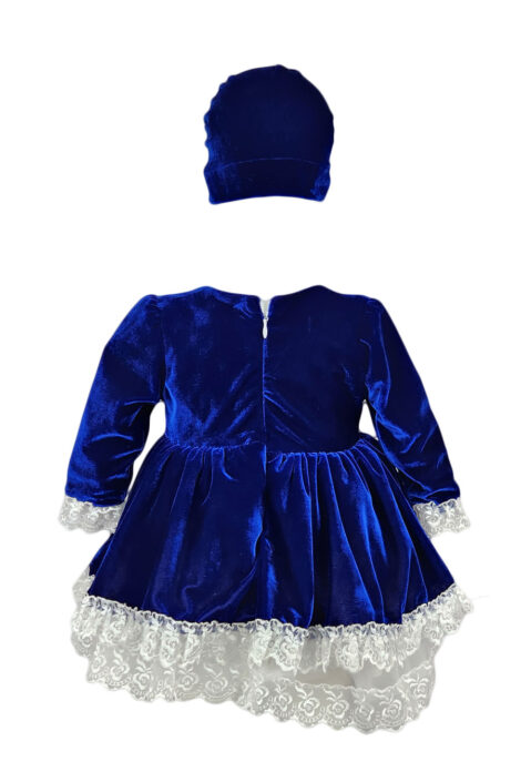 Rochie botez, model Ducesa, culoare bleumarin