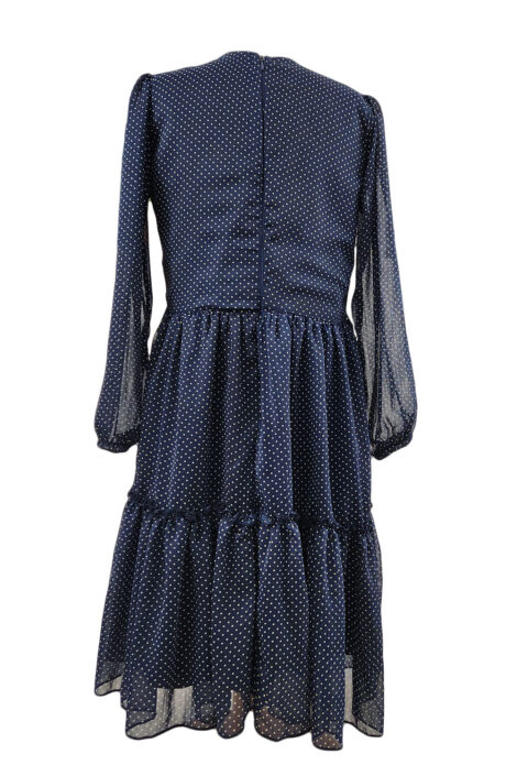 Rochie fetite casual-elganta, model Nasty, culoare bleumarin