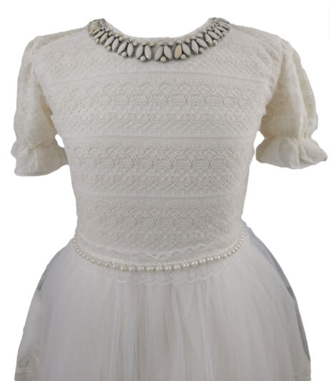 Rochie Aura culoare alba pentru fete