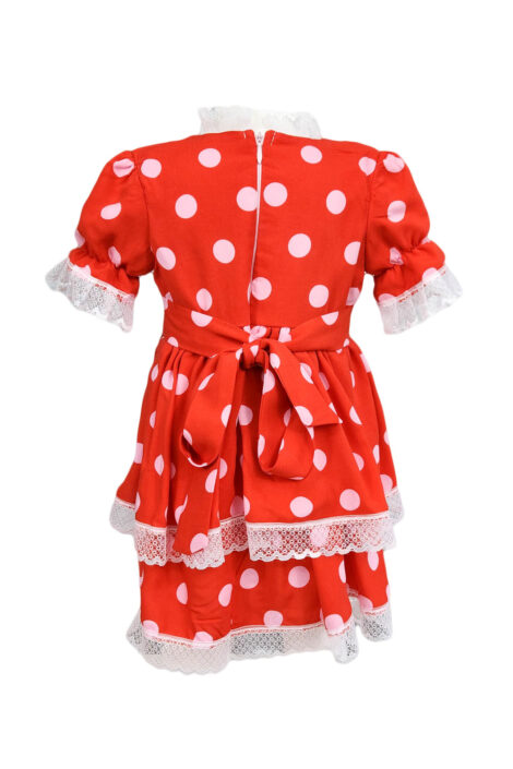 Rochie fete casual, model Adriana, culoare rosie