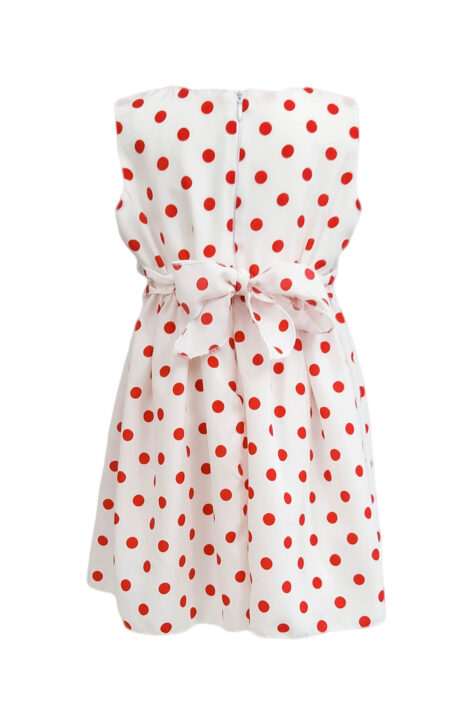 Rochie casula-eleganta, model Buburuza, culoare alba