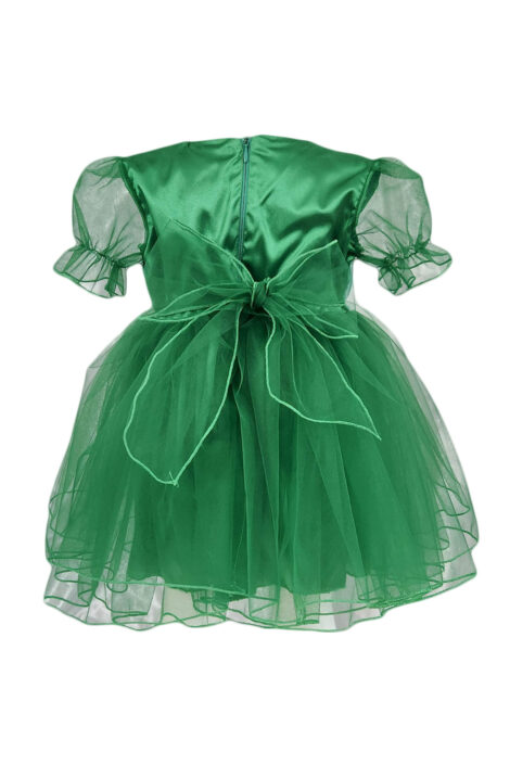 Rochie botez, model Camelia, culoare verde