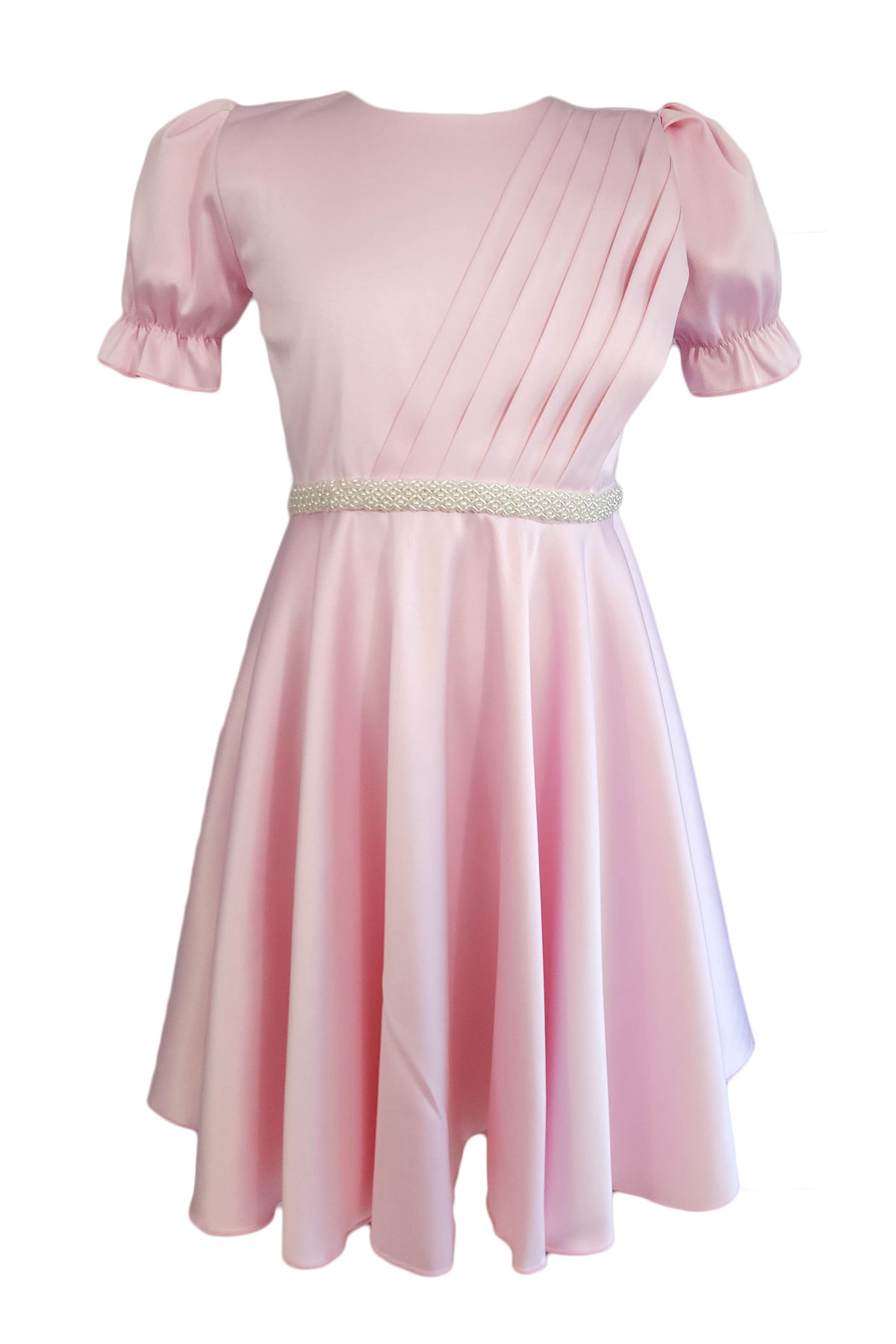 Rochie eleganta pentru fete, model Cristina, culoare roz deschis