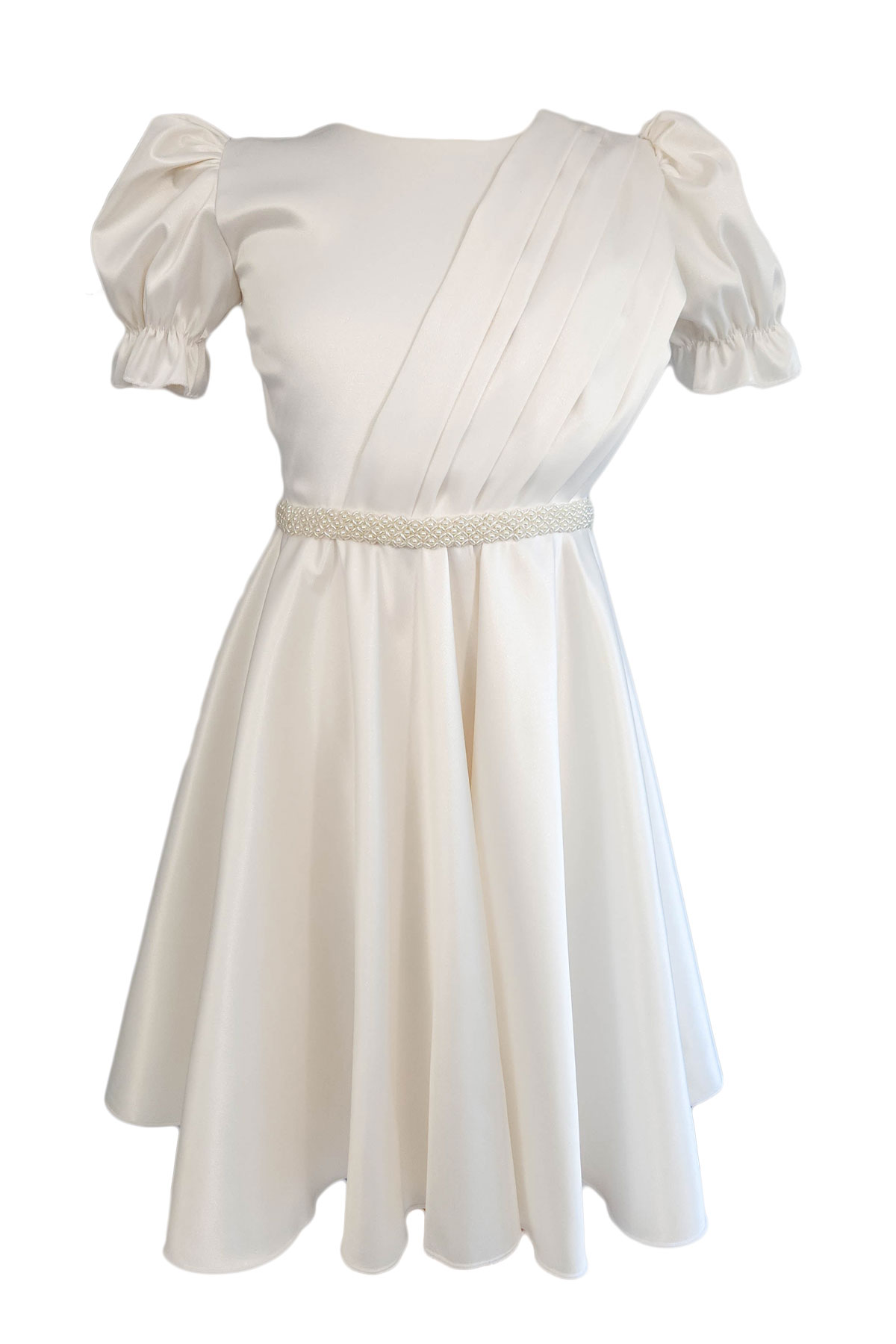 Rochie eleganta pentru fete, model Cristina, culoare ivoire