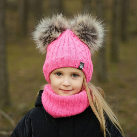 set-iarna-caciula-fular-fete