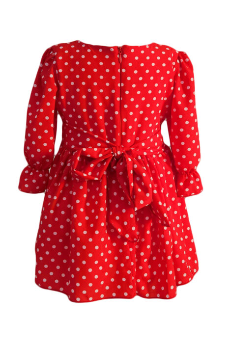 Rochita fetite, model Andra, culoare rosie