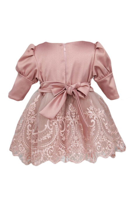 Rochita botez, model Sabina, culoare roz