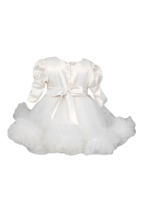 Rochita botez, model Oana, culoare alba