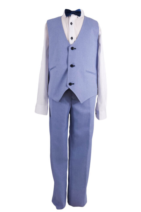 Costum elegant baieti, model Robert, culoare bleu