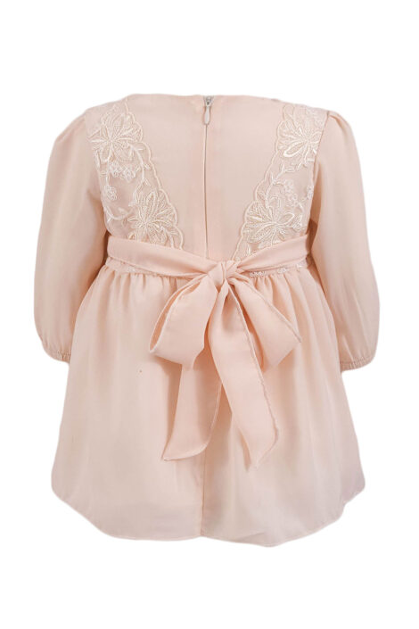 Rochita botez fetite, model Stylish Baby, culoare crem