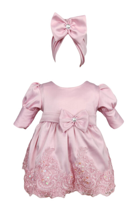 Rochita-botez-fetite-turban-Rosy-Bliss-Ceremony-culoare-roz-prafuit Rochita-botez-fetite-turban-Rosy-Bliss-Ceremony-culoare-roz-prafuit