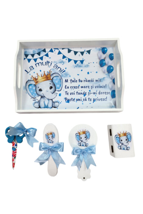 Set-taiere-mot-5-piese-model-Elefantel-albastru