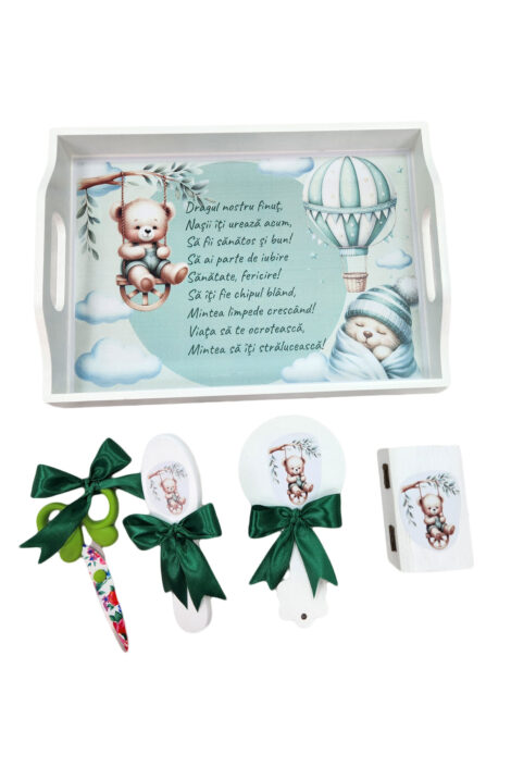 Set-taiere-mot-5-piese-model-Vise-culoare-verde