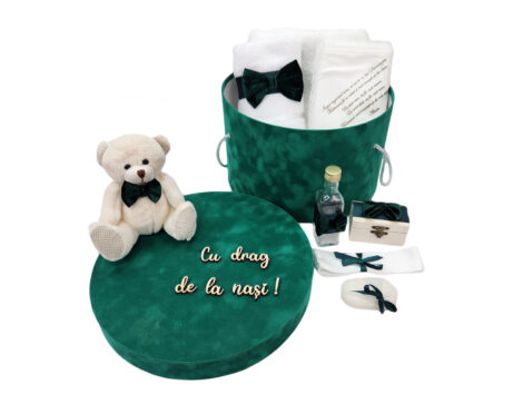 Trusou-botez-cutie-Ursulet- verde