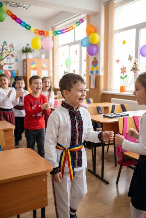 Costum traditional baieti 3 piese, HTCTB 111, culoare neagra